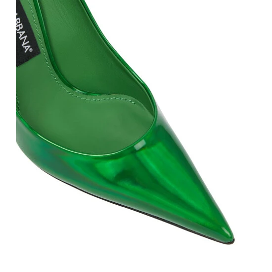 Dolce&Gabbana Metallic Leather Pumps - Image 5