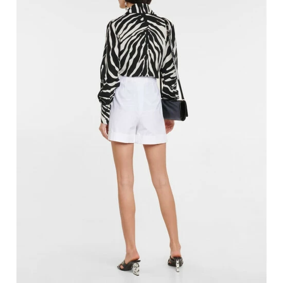 Dolce&Gabbana High-rise Cotton-blend Shorts - Image 2