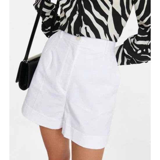 Dolce&Gabbana High-rise Cotton-blend Shorts - Image 3