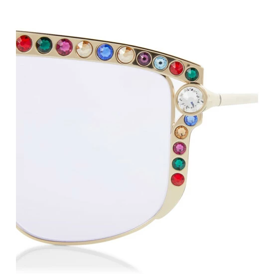 Dolce&Gabbana Crystal-embellished Square Sunglasses