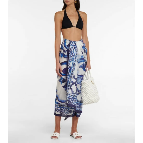 Dolce&Gabbana Printed Cotton Sarong