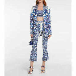 Dolce&Gabbana Printed High-rise Flared Pants