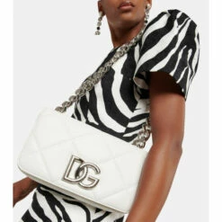 Dolce&Gabbana 3.5 Quilted Leather Crossbody Bag