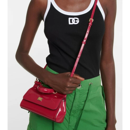 Dolce&Gabbana Sicily Small Leather Shoulder Bag