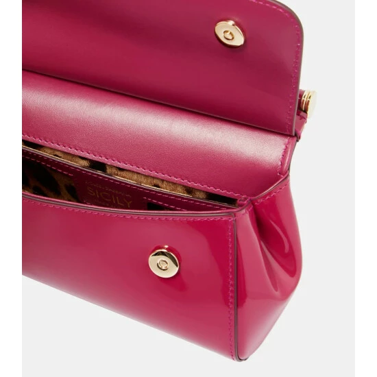 Dolce&Gabbana Sicily Small Leather Shoulder Bag - Image 2