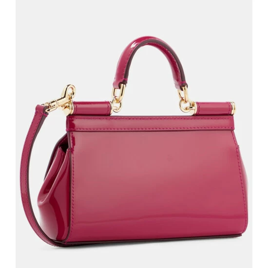 Dolce&Gabbana Sicily Small Leather Shoulder Bag - Image 3