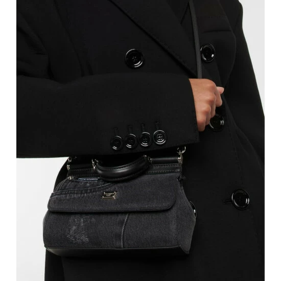 Dolce&Gabbana Sicily Denim And Leather Tote Bag