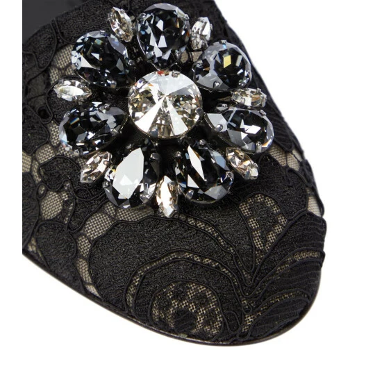Dolce&Gabbana Vally Embellished Lace Ballet Flats - Image 5