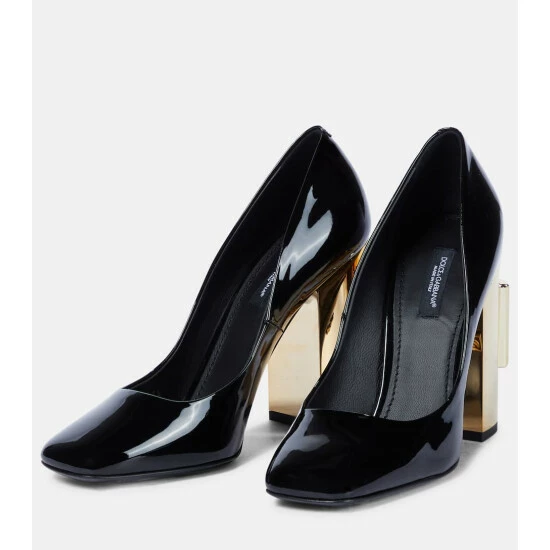 Dolce&Gabbana Jackie 105mm Patent Leather Pumps - Image 4