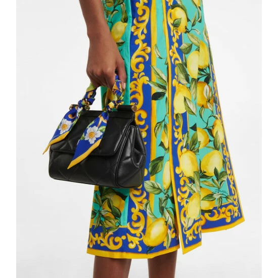Dolce&Gabbana Printed Cotton Poplin Midi Skirt - Image 4