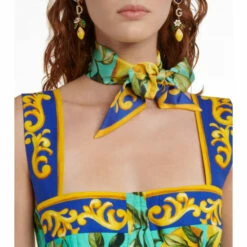 Dolce&Gabbana Printed Silk Twill Scarf