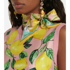 Dolce&Gabbana Printed Silk Twill Scarf