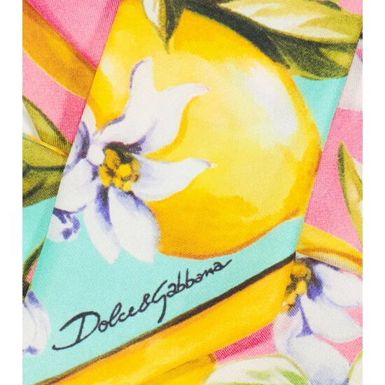 Dolce&Gabbana Printed Silk Twill Scarf - Image 3