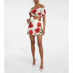 Dolce&Gabbana Floral-printed Cotton Shorts