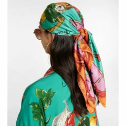 Dolce&Gabbana Printed Silk Twill Scarf