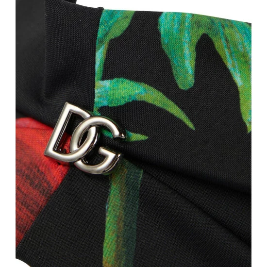 Dolce&Gabbana Floral Jersey Headband - Image 2