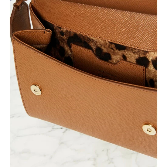 Dolce&Gabbana Sicily Small Leather Tote Bag - Image 3