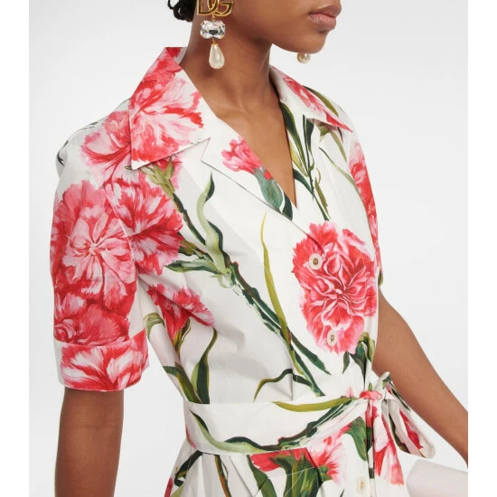 Dolce&Gabbana Floral-printed Cotton Shirt Dress - Image 3