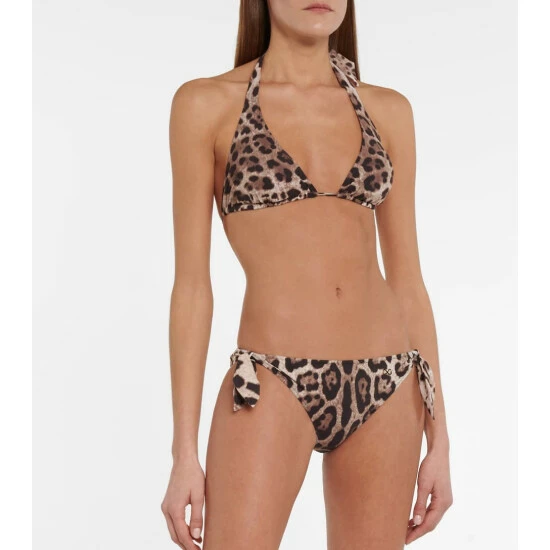 Dolce&Gabbana Leopard-print Bikini Bottoms