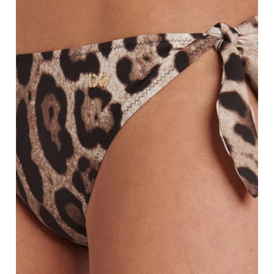 Dolce&Gabbana Leopard-print Bikini Bottoms - Image 3