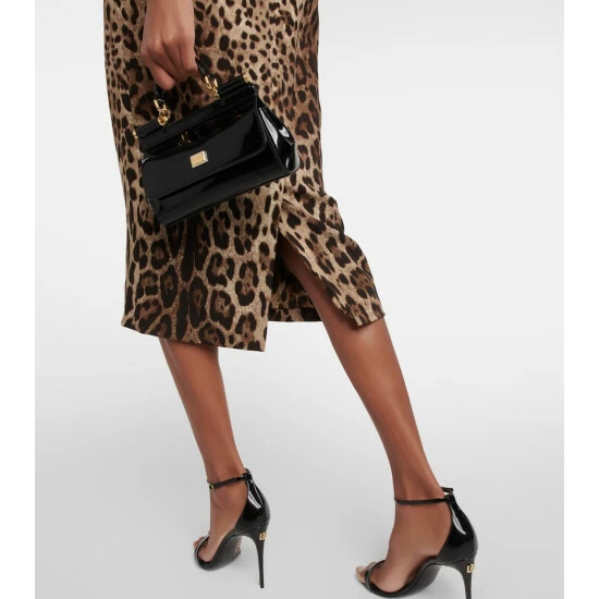 Dolce&Gabbana Leopard-print Bustier Midi Dress - Image 4