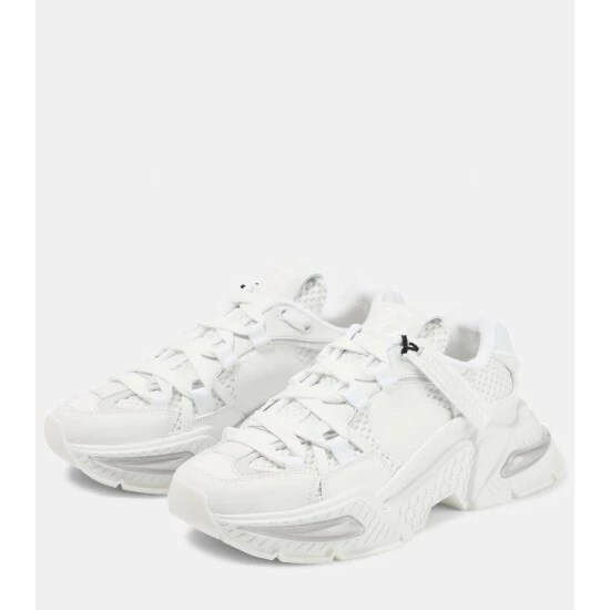 Dolce&Gabbana Airmaster Suede-trimmed Sneakers - Image 4