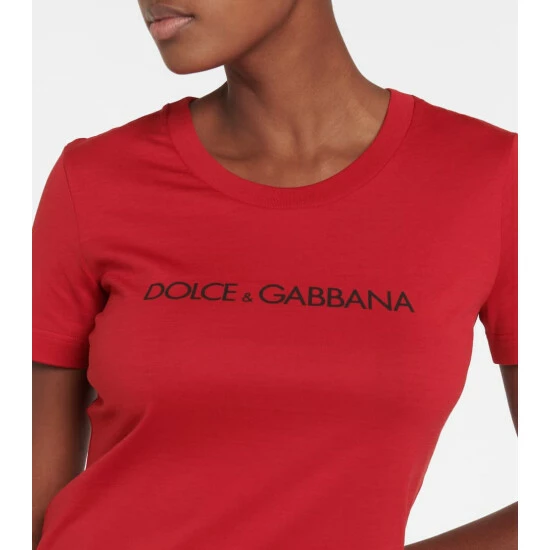 Dolce&Gabbana Logo Cotton Jersey T-shirt - Image 3