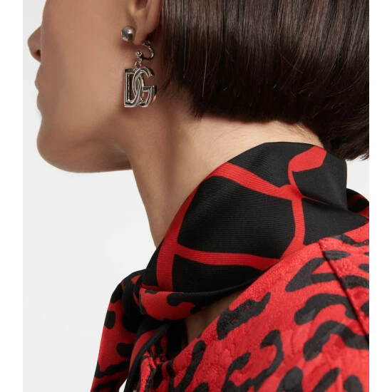Dolce&Gabbana DG Hoop Logo Earrings - Image 2