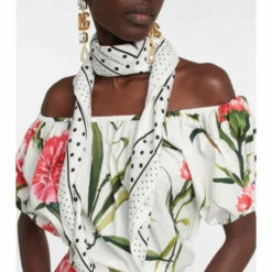 Dolce&Gabbana Floral Silk Twill Scarf