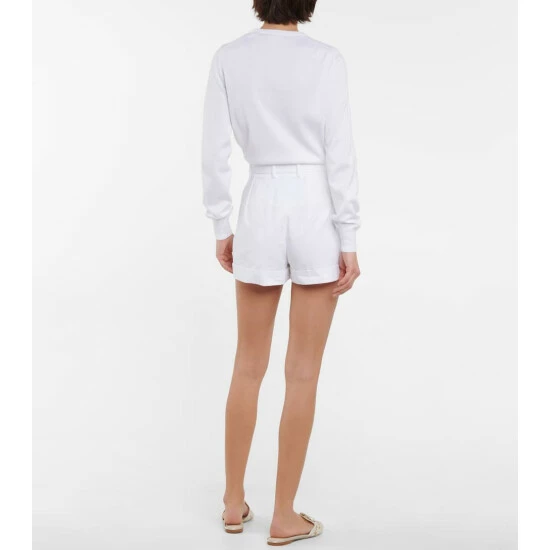 Dolce&Gabbana High-rise Cotton Gabardine Shorts - Image 2