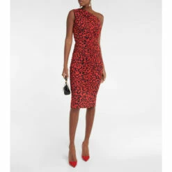 Dolce&Gabbana Leopard-printed Jersey Midi Dress