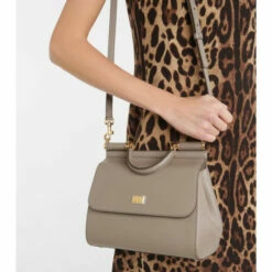 Dolce&Gabbana Sicily Medium Leather Shoulder Bag