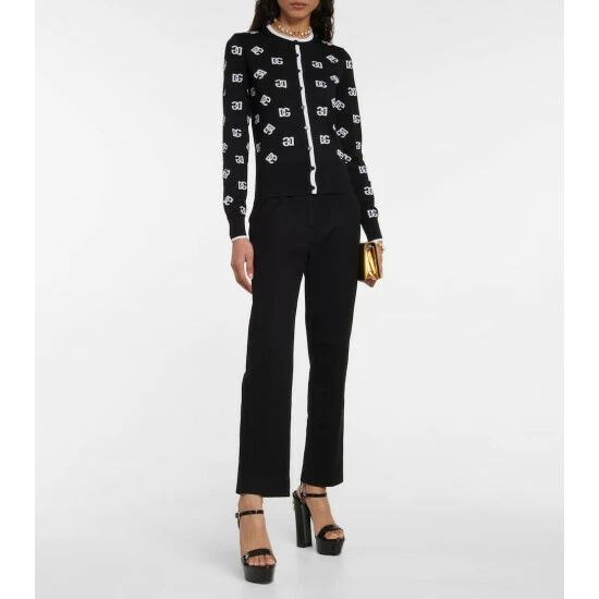 Dolce&Gabbana Intarsia Virgin Wool Cardigan