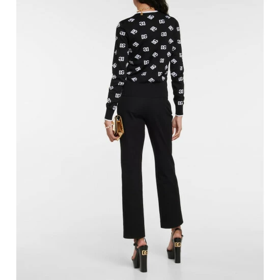 Dolce&Gabbana Intarsia Virgin Wool Cardigan - Image 2