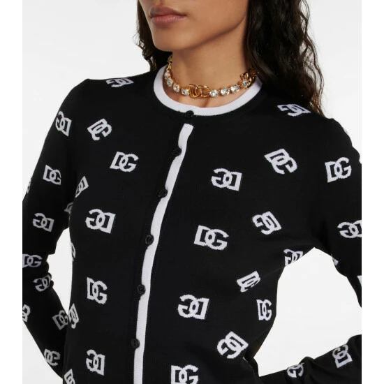 Dolce&Gabbana Intarsia Virgin Wool Cardigan - Image 3