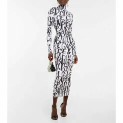 Dolce&Gabbana Logo Stretch-jersey Midi Dress