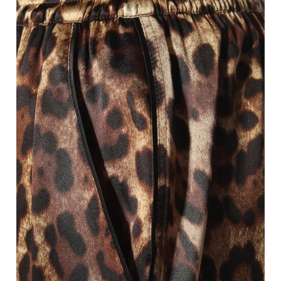 Dolce&Gabbana Leopard-print Stretch-silk Pants - Image 3
