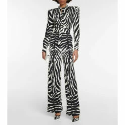 Dolce&Gabbana Zebra-print Cutout Jumpsuit