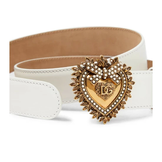 Dolce&Gabbana Devotion Embellished Leather Belt - Image 2