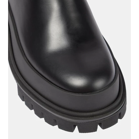 Dolce&Gabbana Leather Ankle Boots - Image 5