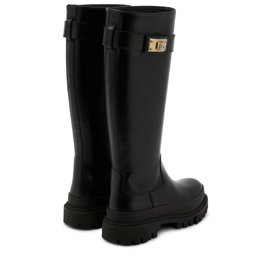 Dolce&Gabbana Leather Knee-high Boots - Image 2