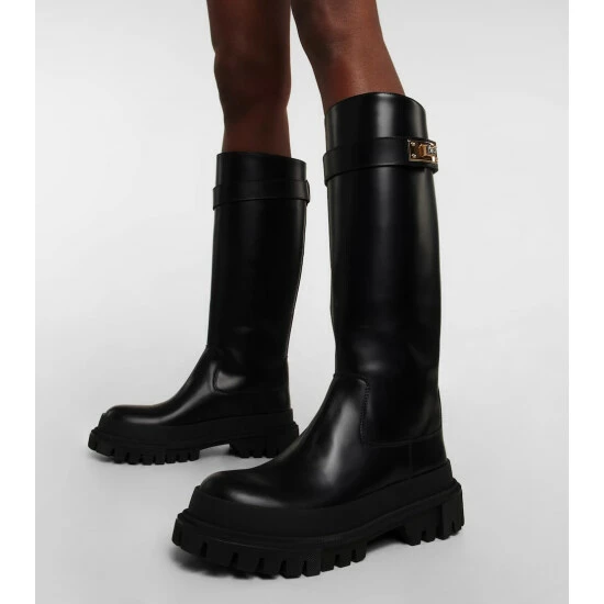 Dolce&Gabbana Leather Knee-high Boots - Image 3