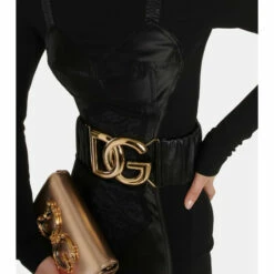 Dolce&Gabbana DG Gathered Leather Belt