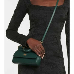 Dolce&Gabbana Sicily Mini Leather Crossbody Bag