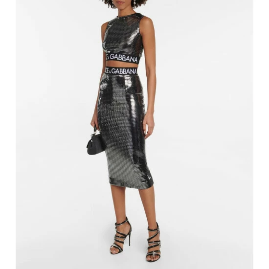 Dolce&Gabbana Embellished Crop Top