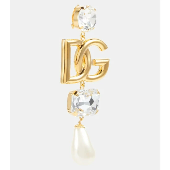 Dolce&Gabbana Logo Embellished Earrings